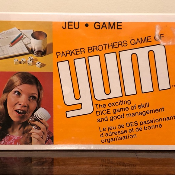 Vintage Parker Brothers Yum Dice Game - Factory Sealed - Picture 1 of 3